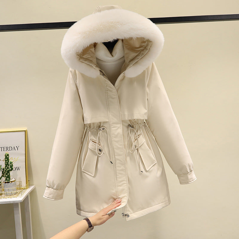 2024 New Winter Parka Cotton Coat Women Casual Mid-length Korean Style Women&#039;s Warm Loose Large Fur Collar Cotton Coat Jacket Hers Haven